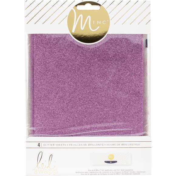 Heidi Swapp Minc Glitter Sheets 6"X8" 4/Pkg