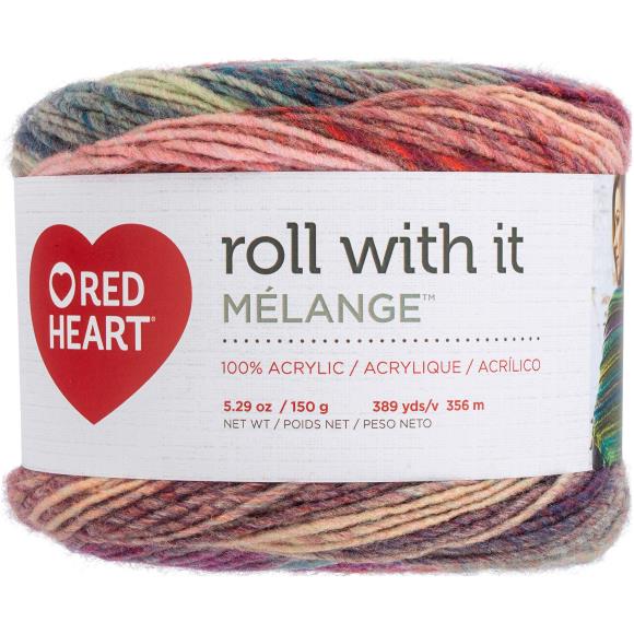 Red Heart Roll With It Melange Yarn