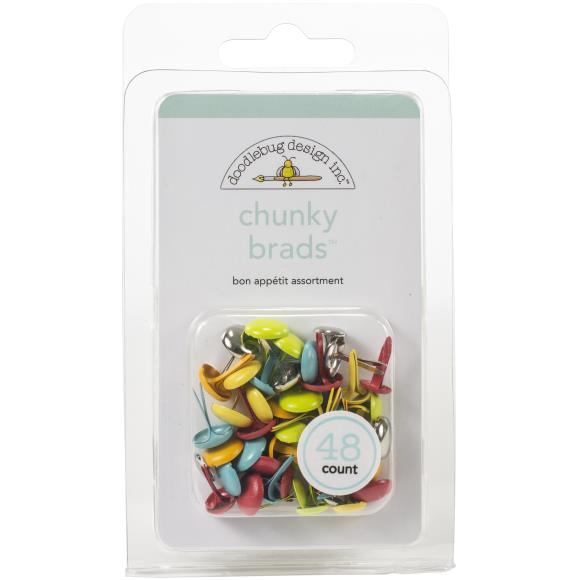 Doodlebug Chunky Brads 48/Pkg
