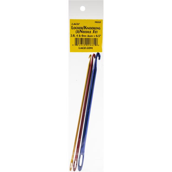 Lacis Locker/Knooking Aluminum Needle Set 6.5" Long