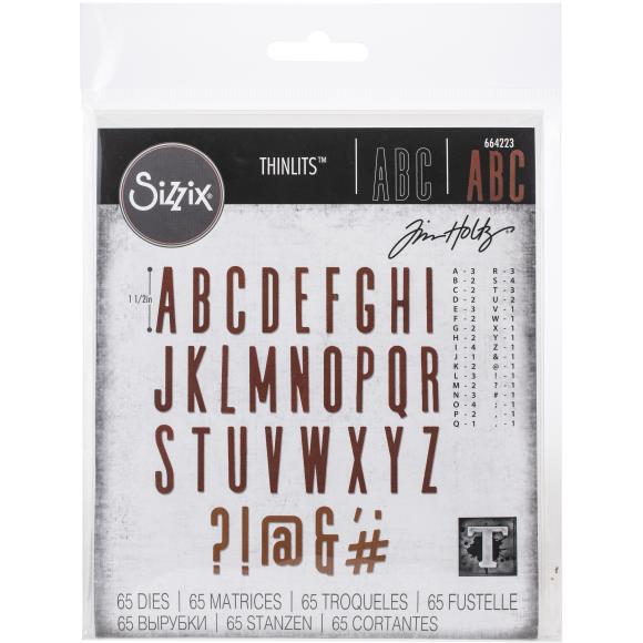 Sizzix Thinlits Dies By Tim Holtz 65/Pkg