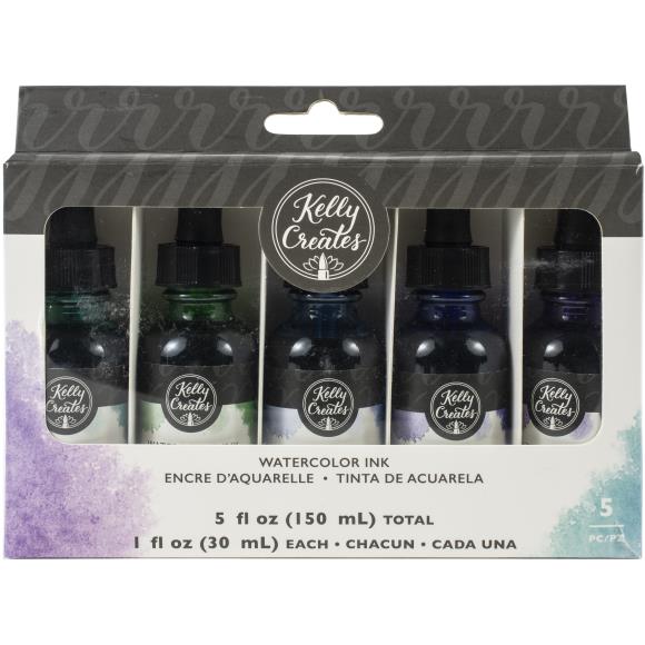 Kelly Creates Liquid Watercolor Set 5/Pkg
