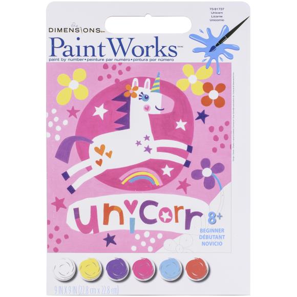 Paint Works Paint By Number Kit 9"X9"