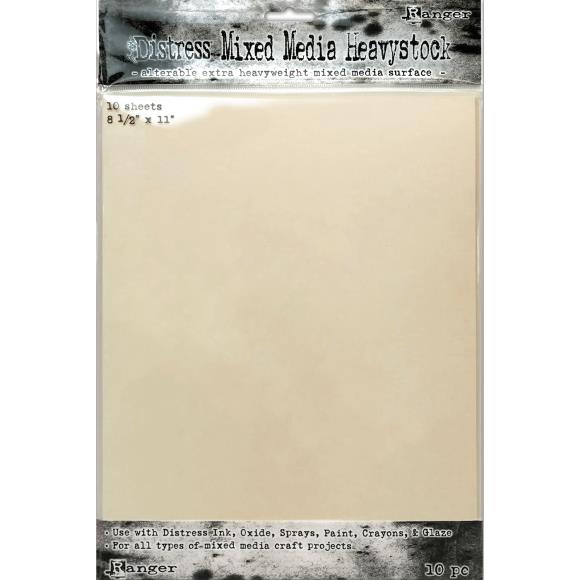 Tim Holtz Distress Mixed Media Heavystock 10/Pkg