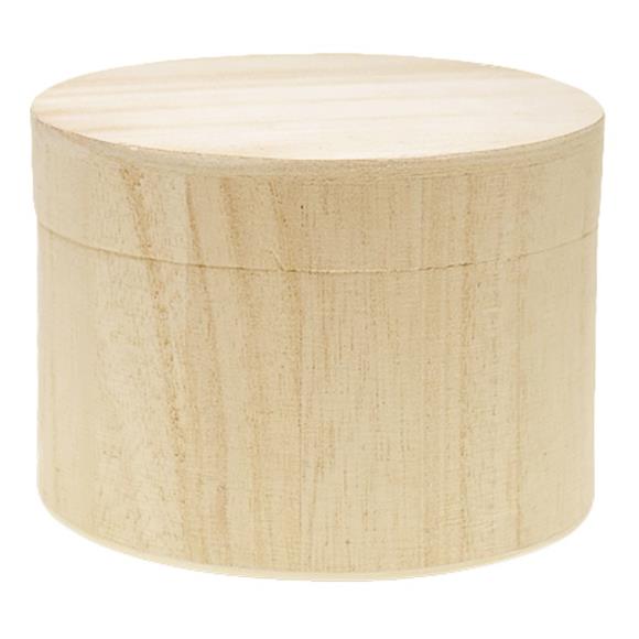 Multicraft Wood Round Box Set With Magnetic Closure 3/Pkg