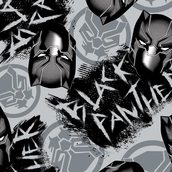 Springs Marvel Black Panther Polyester 59/60"X8yd D/R