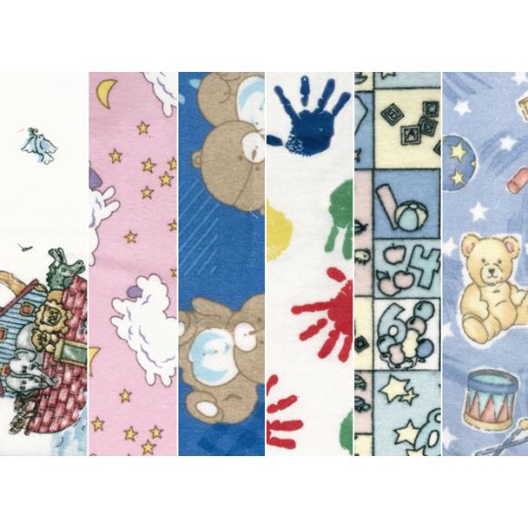 Richlin Cotton Flannel Print Asst 45"X50yd Ff
