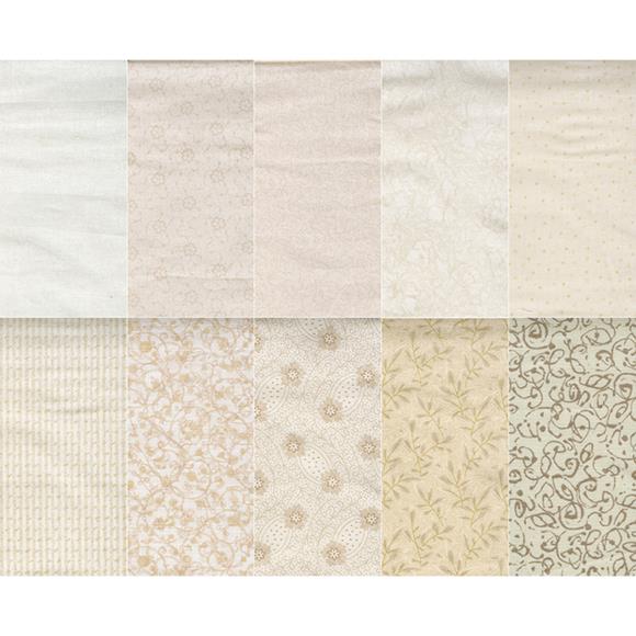 Benartex Cotton Neutrals Print Asst. 45"X50yd Ff