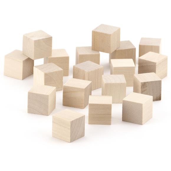Hygloss Wood Blocks 18/Pkg