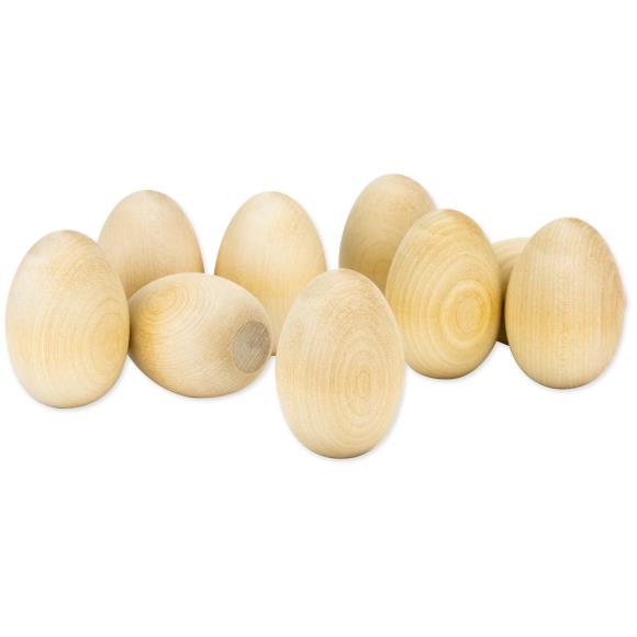 Hygloss Wood Eggs 3/Pkg