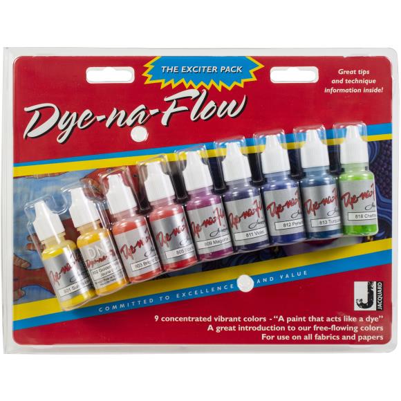 Jacquard Dye-Na-Flow Exciter Pack .5oz 9/Pkg