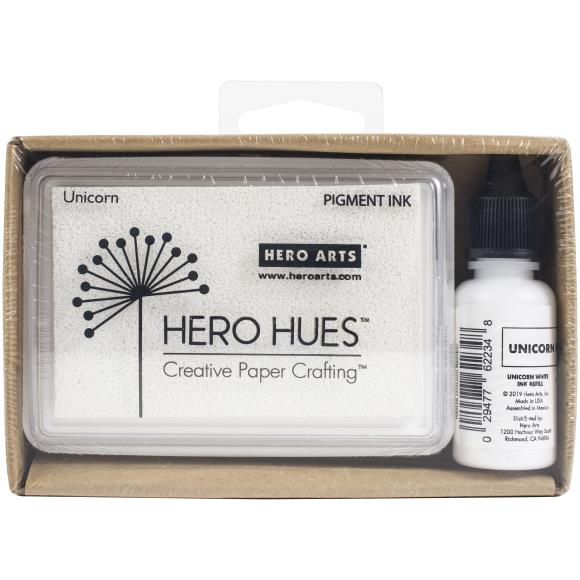 Hero Arts Pigment Ink Pad + Reinker Bundle