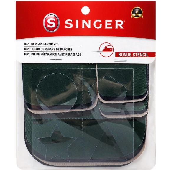 SINGER Iron-On Patches Repair Kit 16/Pkg