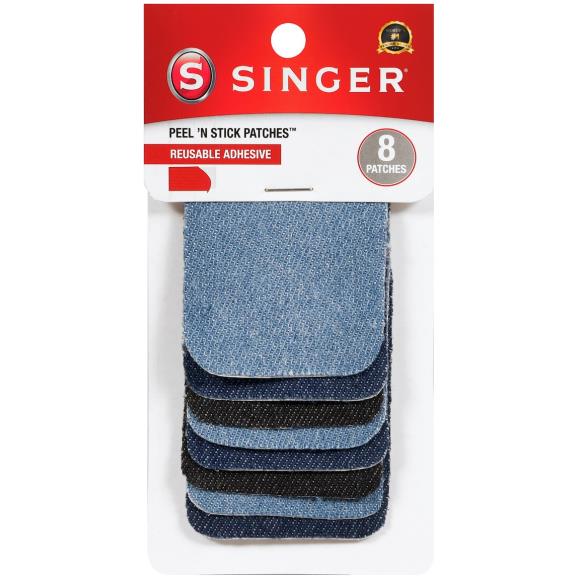 SINGER Peel N Stick Reusable Patches 3"X2" 8/Pkg