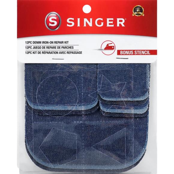 SINGER Iron-On Patch Repair Kit 12/Pkg