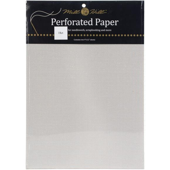 Mill Hill Perforated Paper 18 Count 9"X12" 2/Pkg