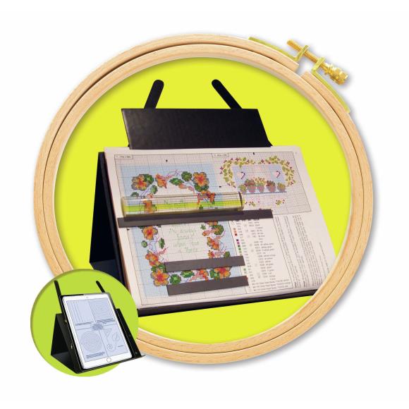 PROP-IT Portable Magnifying Needlework Chart Holder