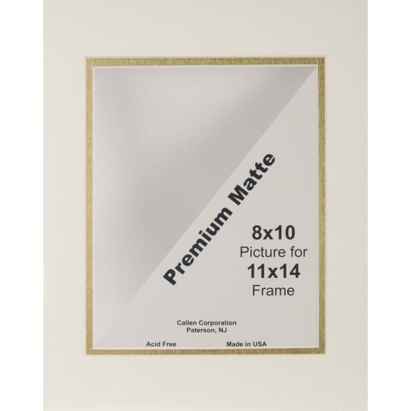 Callen Photo Mat 11"X14" Double Hand-Cut W/Bevel Edge