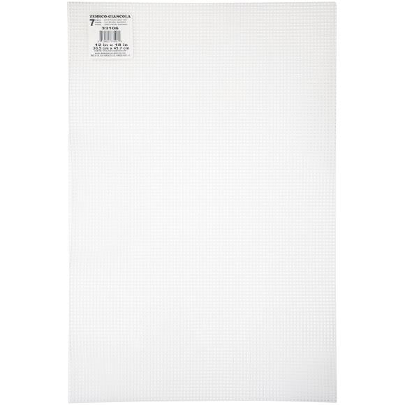 Zehrco-Giancola Ultra Stiff Plastic Canvas 7 Count 12"X18"