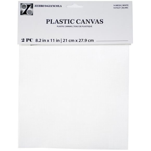 Zehrco-Giancola Perforated Plastic Canvas 14ct 8.25x11" 2/Pk