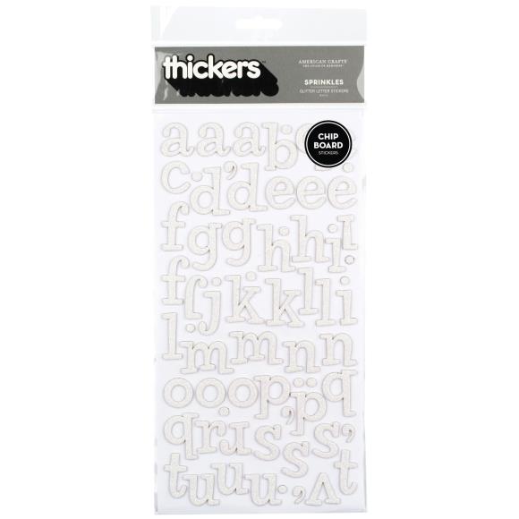 Thickers Chipboard Glitter Stickers 2/Pkg