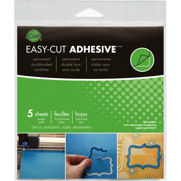 iCraft Easy-Cut Adhesive Sheets 5/Pkg