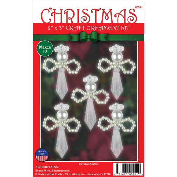 Design Works Beaded Ornament Kit 2"X3" Set of 10