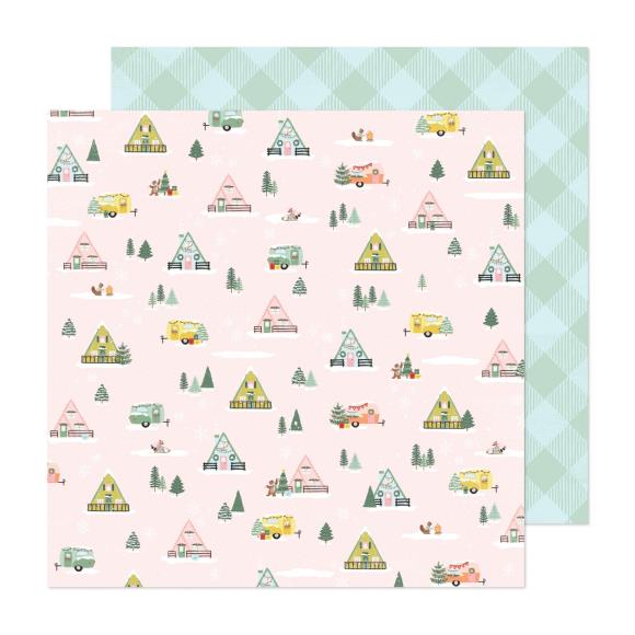 Mittens & Mistletoe Double-Sided Cardstock 12"X12"
