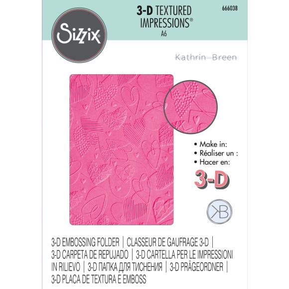 Sizzix 3D Textured Impressions By Kath Breen