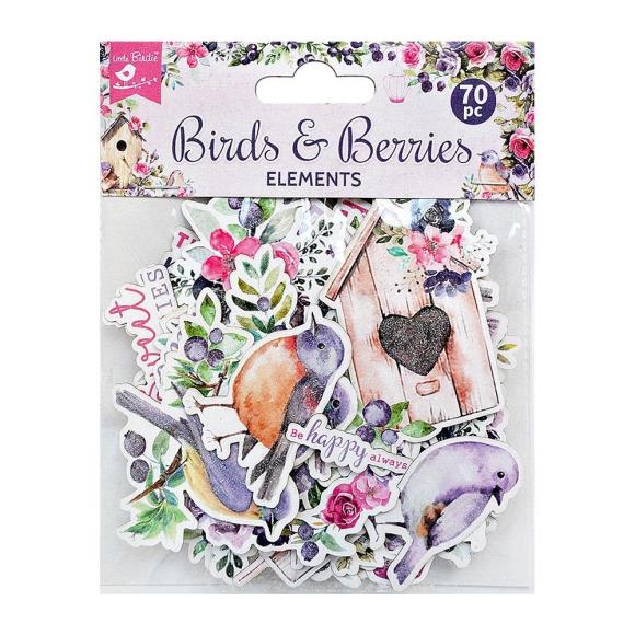 Little Birdie Ephemera Elements 70/pkg