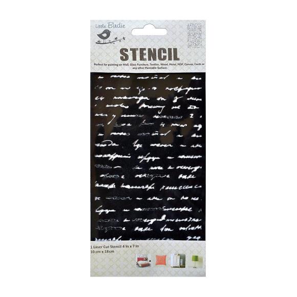 Little Birdie Stencil 10cmX18cm 1/Pkg