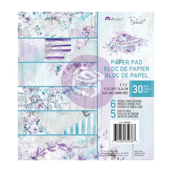Prima Marketing Double-Sided Paper Pad 6"X6" 30/Pkg