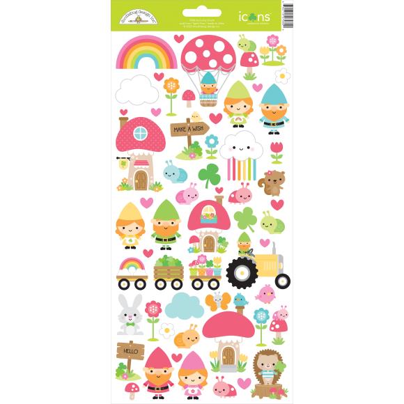 Doodlebug Cardstock Stickers 6"X13"