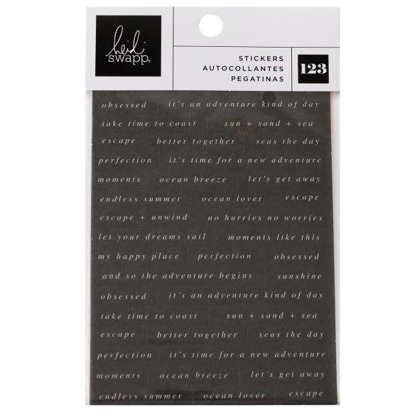 Heidi Swapp Set Sail Sentiment Stickers 123/Pkg