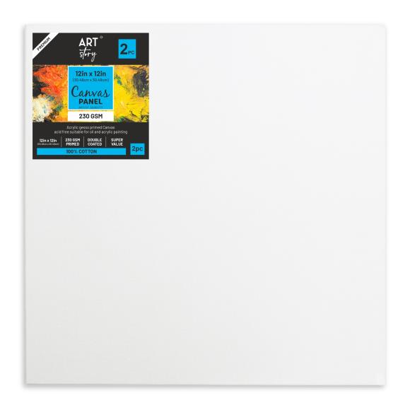 Little Birdie Canvas Panel MDF Board 12"X12" 2/Pkg