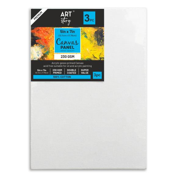 Little Birdie Canvas Panel MDF Board 5"X7" 3/Pkg