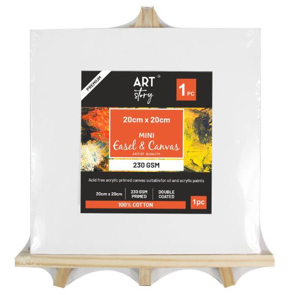 Little Birdie Wooden Mini Easel (24cm) With Canvas 1/Pkg