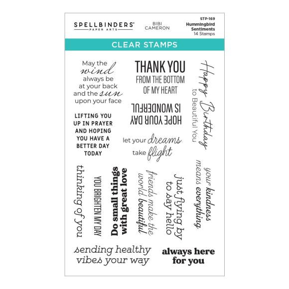 Spellbinders Clear Acyrlic Stamps By Bibi Cameron