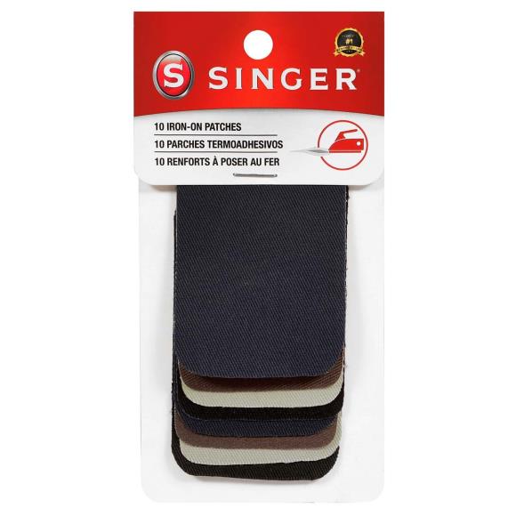 SINGER Iron-On Patches 2"X3" 10/Pkg