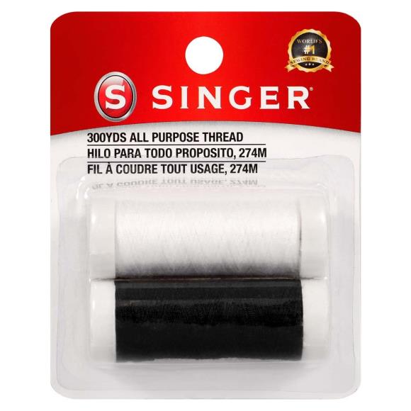 SINGER All-Purpose Polyester Thread 200yd 2/Pkg