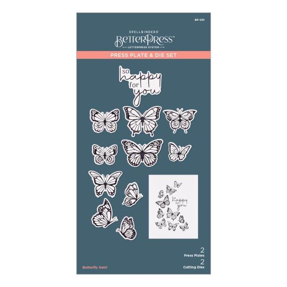 Spellbinders BetterPress Letterpress Press Plates & Dies Set