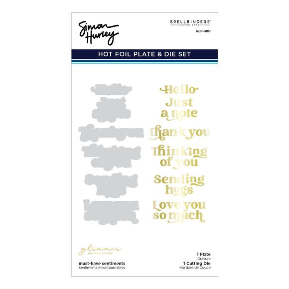 Spellbinders Glimmer Hot Foil Plate & Die By Simon Hurley