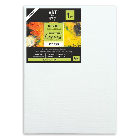 Little Birdie Stretched Canvas 6"X8" 1/Pkg