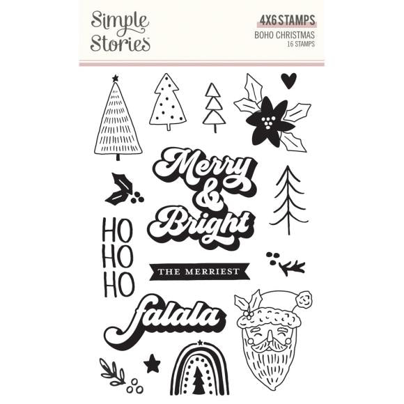 Boho Christmas Photopolymer Clear Stamps