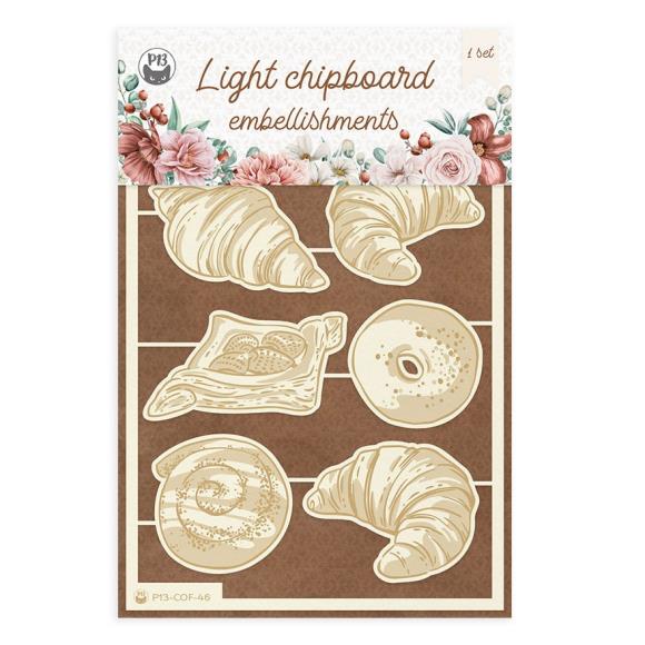 P13 Die-Cut Chipboard Embellishments 4"X6" 7/Pkg