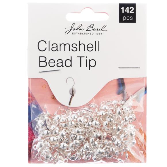 John Bead Clamshell Bead Tip 142/Pkg