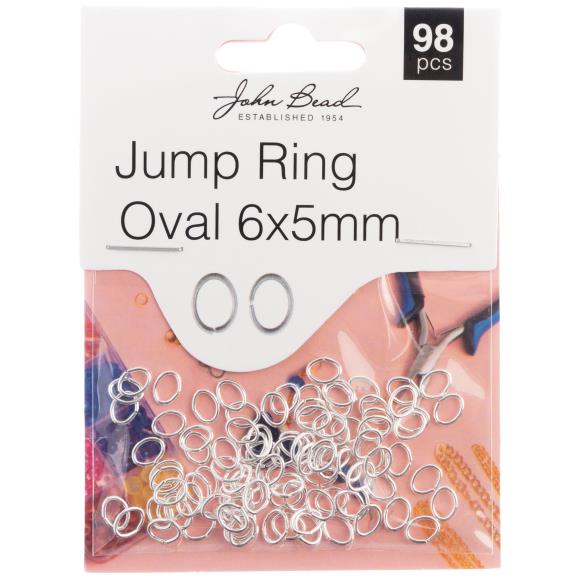 John Bead Jump Ring Oval 6x5mm 98/Pkg