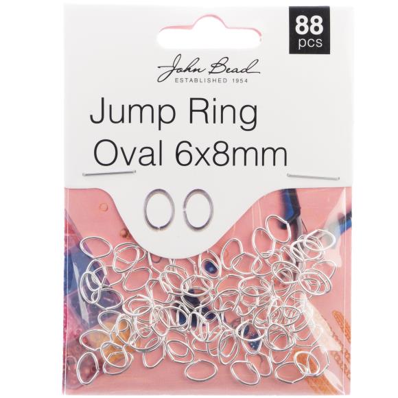 John Bead Jump Ring Oval 8x6mm 88/Pkg