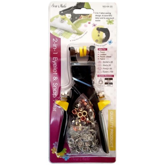 Tool Tron 2-In-1 Eyelet & Snap Plier