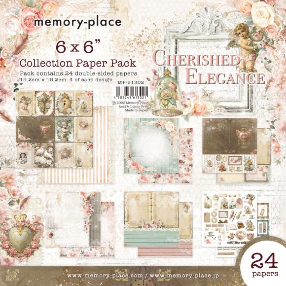 Cherished Elegance Double-Sided Paper Pack 6"X6" 24/Pkg